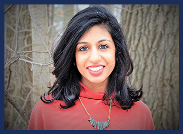 portrait of student mentor Amrita, smiling