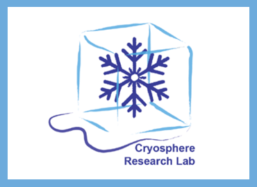 llab logo. an illustration of a snowflake inside of a piece of melting ice