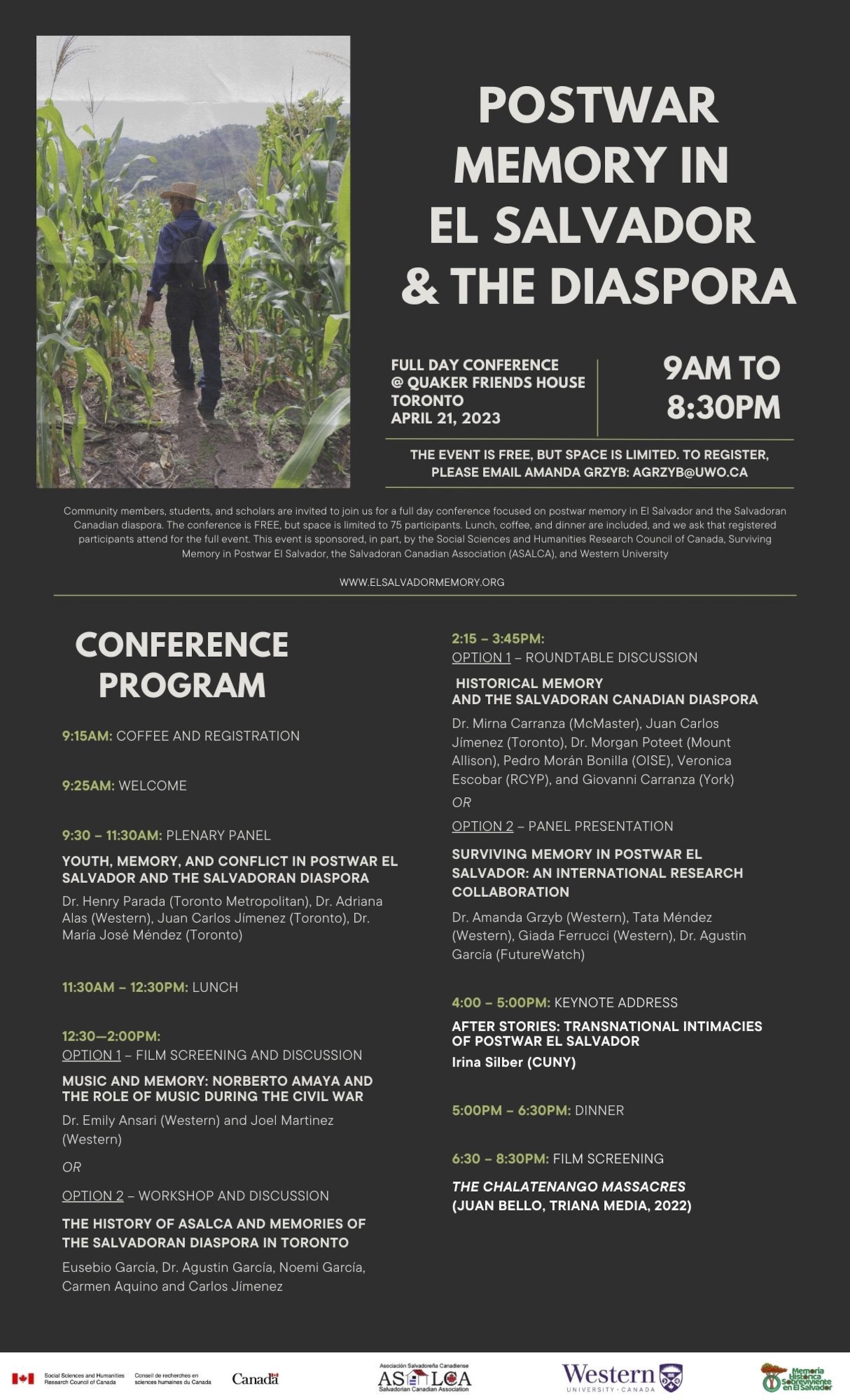 Flyer for El Salvador Conference 