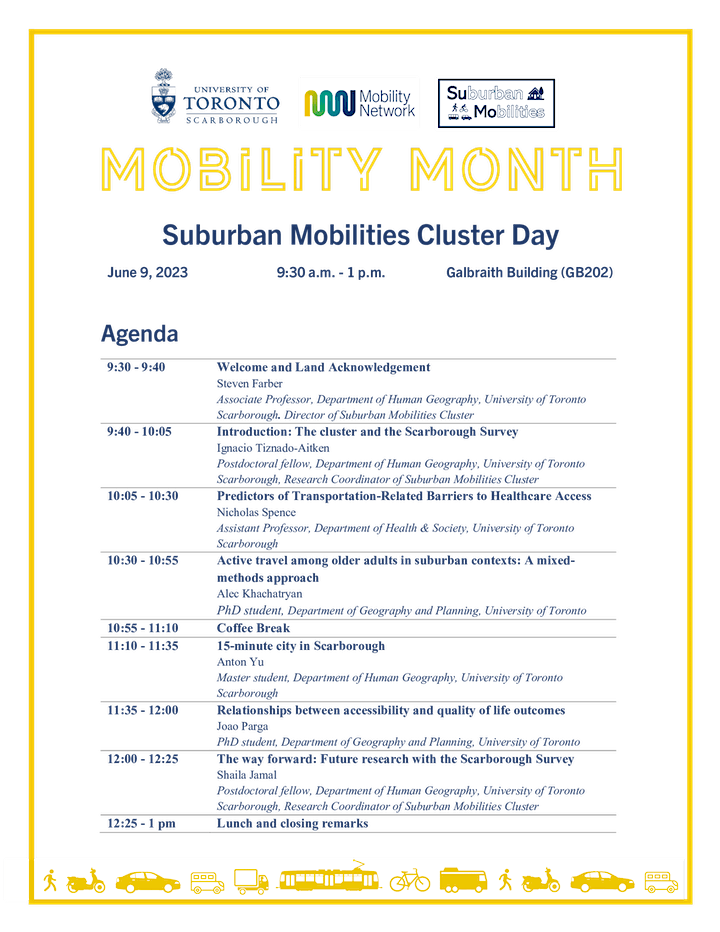 Flyer for Mobility Clusters