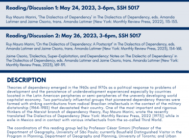 The Dialectics of Dependency Reading Group - Poster