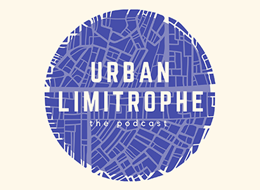 Urban Limitrophe Logo - text over an abstract city plan 