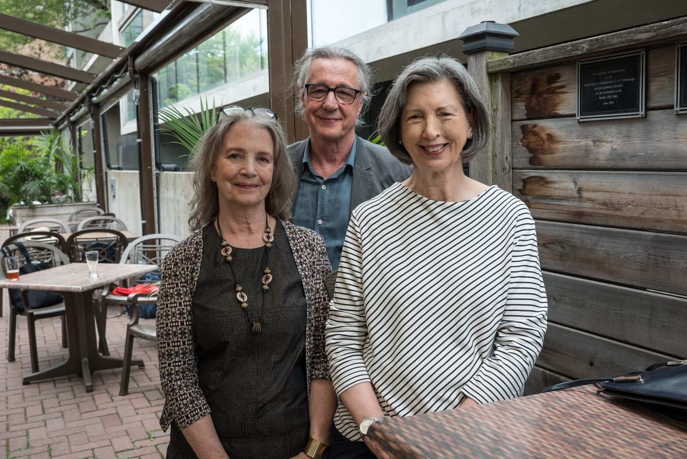 picture of Robert, Sue, and Virginia together outside